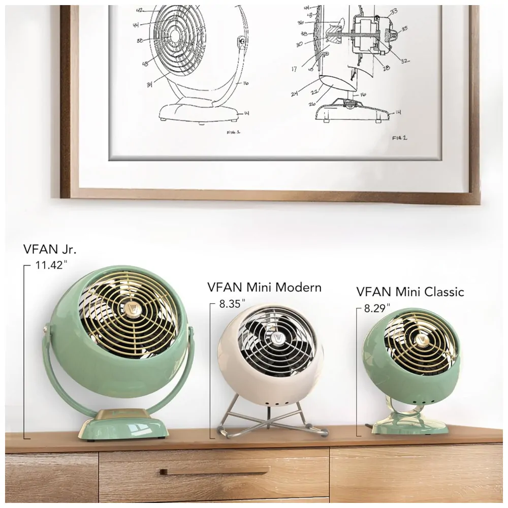 ectq2syx61n10b_1.jpg - Mini Ventilador Vintage Moderno com 2 Velocidades e Inclinação Ajustável, 110V 21W, Vornado VFANCR1 0283 85, Cinza