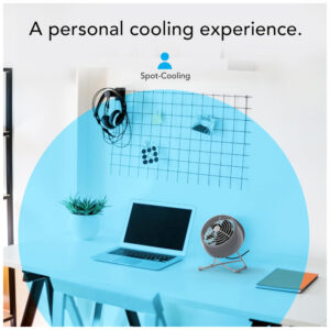 ectq2syx61n10b_3.jpg - Mini Ventilador Vintage Moderno com 2 Velocidades e Inclinação Ajustável, 110V 21W, Vornado VFANCR1 0283 85, Cinza