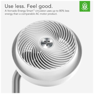 Ventilador de Coluna 693DC, Médio Porte Velocidade Variável e Altura Ajustável, 110V 36W, VORNADO CR1 0313 73, Branco