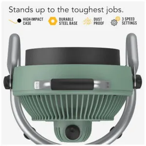 Ventilador de Piso com 3 Velocidades, Ajustável, 110V 85W, Vornado 293HD, Verde