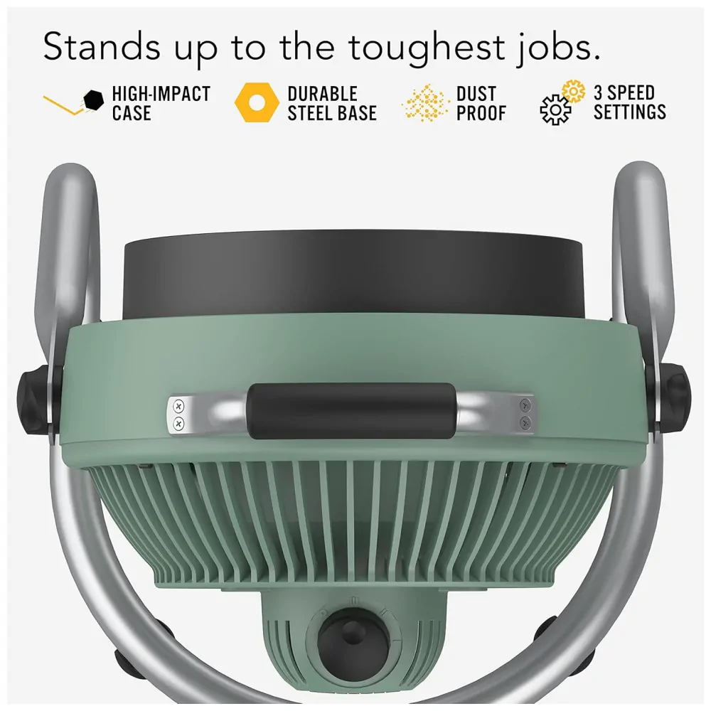 Ventilador de Piso com 3 Velocidades, Ajustável, 110V 85W, Vornado 293HD, Verde