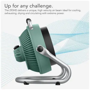 Ventilador de Piso com 3 Velocidades, Ajustável, 110V 85W, Vornado 293HD, Verde