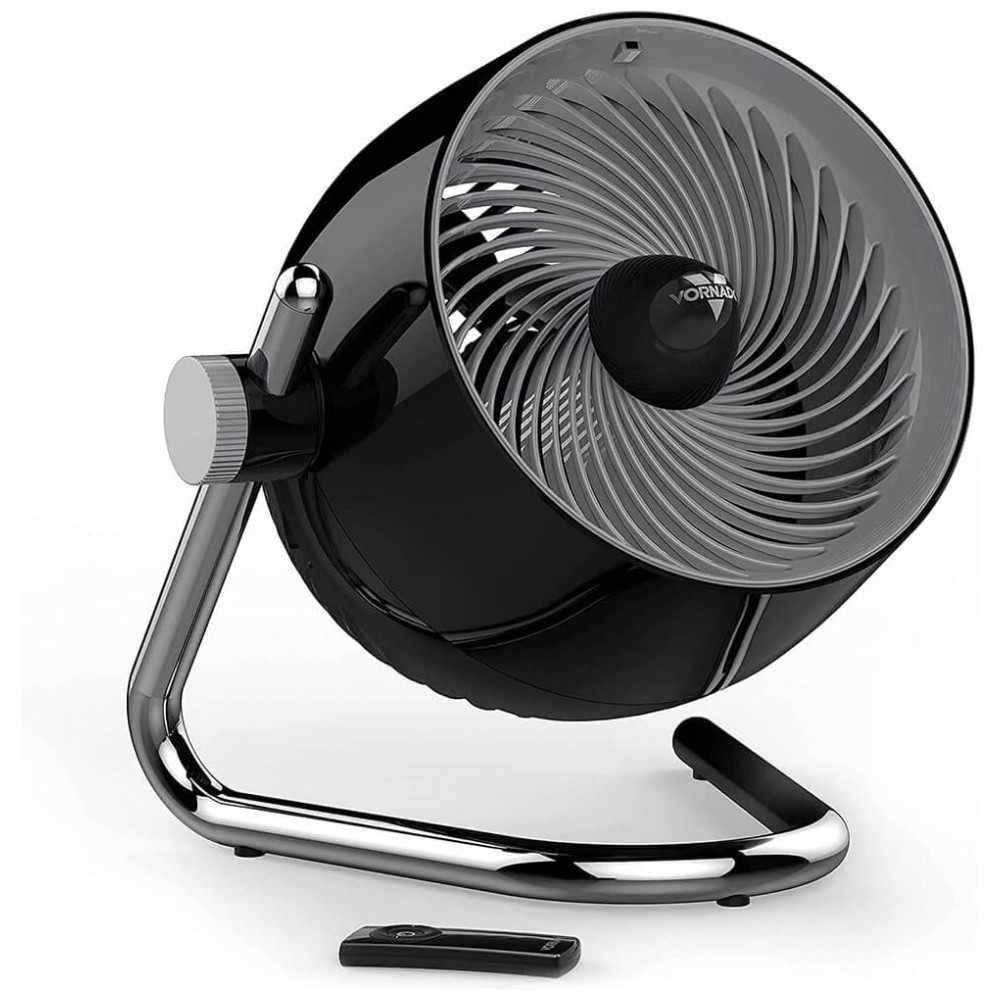 ectqbssvrwm80b_0.jpg - Ventilador de Mesa Pivot6 com 4 Velocidades, Controle Remoto e Eixo Rotativo, 110V 45W, VORNADO CR1 0410 06, Preto