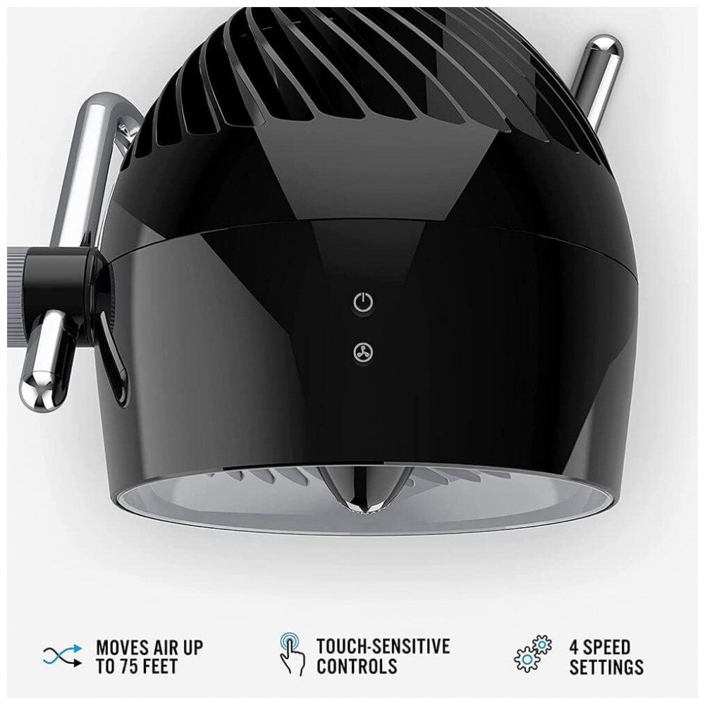 ectqbssvrwm80b_2.jpg - Ventilador de Mesa Pivot6 com 4 Velocidades, Controle Remoto e Eixo Rotativo, 110V 45W, VORNADO CR1 0410 06, Preto
