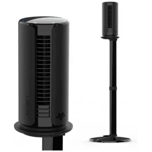 ectqdfx1mvk90b_0.jpg - Ventilador de Torre Oscilante Compacto com Suporte Removível, 4 Velocidades, 110V, VORNADO ATOM 1S, Preto