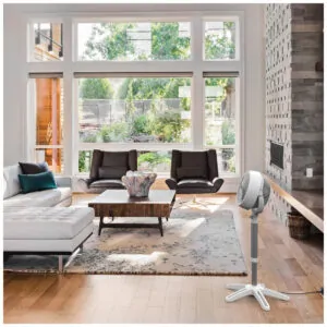 Ventilador Econômico no Consumo de Energia Com Controle de Velocidade Variável, 110V 44W, VORNADO CR1 0275 73, Branco