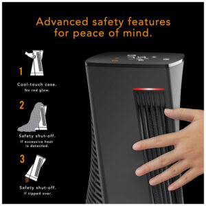 ectqh1m44gw70b_4.jpg - Aquecedor Elétrico de Torre Oscilante com Temporizador Embutido e Display Digital, 110V 1500W, Vornado OSCTH1, Preto