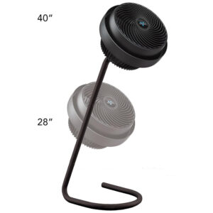 Ventilador com 3 Velocidades e Altura Ajustável, 110V 84W, VORNADO 783 CR1 0076 06, Preto