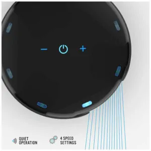 ectqkptby5r80b_1.jpg - Ventilador de Mesa com 4 Velocidades e Controle Digital, 110V, VORNADO Vornado ATOM 1, Preto