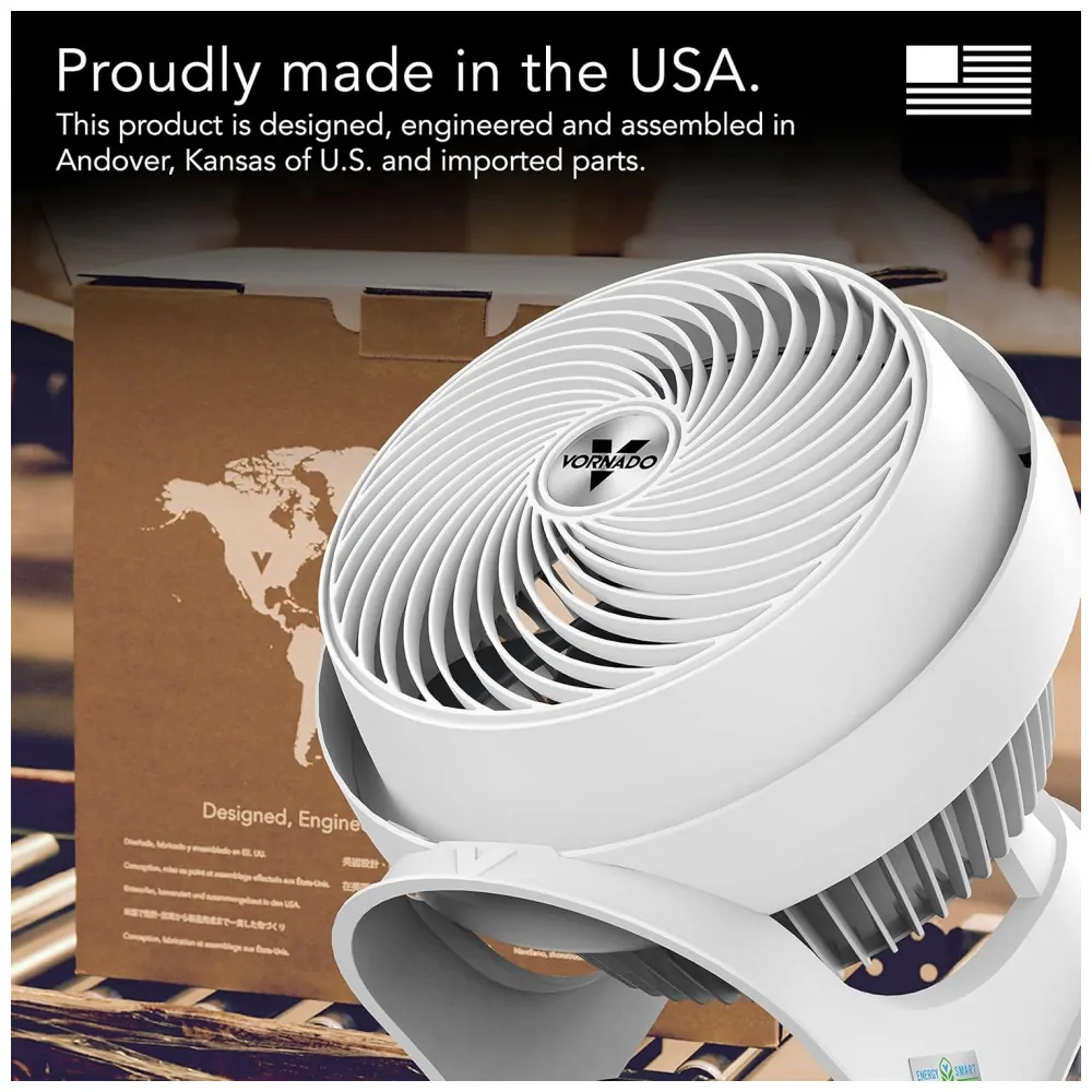 ectqllhxptr90b_5.jpg - Ventilador de Mesa 3DC Inteligente com Controle de Velocidade Variável, 110V 55W, VORNADO CR1 0448 73, Branco