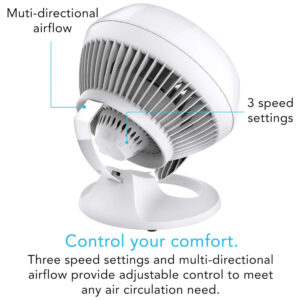 Ventilador Circulador de Ar com 3 Velocidades, 110V 63W, VORNADO CR1 0253 43, Branco