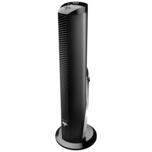 Ventilador de Torre Oscilante com Controle Remoto e 3 Velocidades, 110V 34W, Vornado OSCR32, Preto