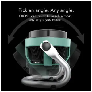 Ventilador de Piso com IP54 Avaliado À Prova de Poeira e Motor Resistente à Água, 110V 53W, Vornado EXO51, Verde