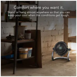 Ventilador de Piso com IP54 Avaliado À Prova de Poeira e Motor Resistente à Água, 110V 53W, Vornado EXO51, Verde