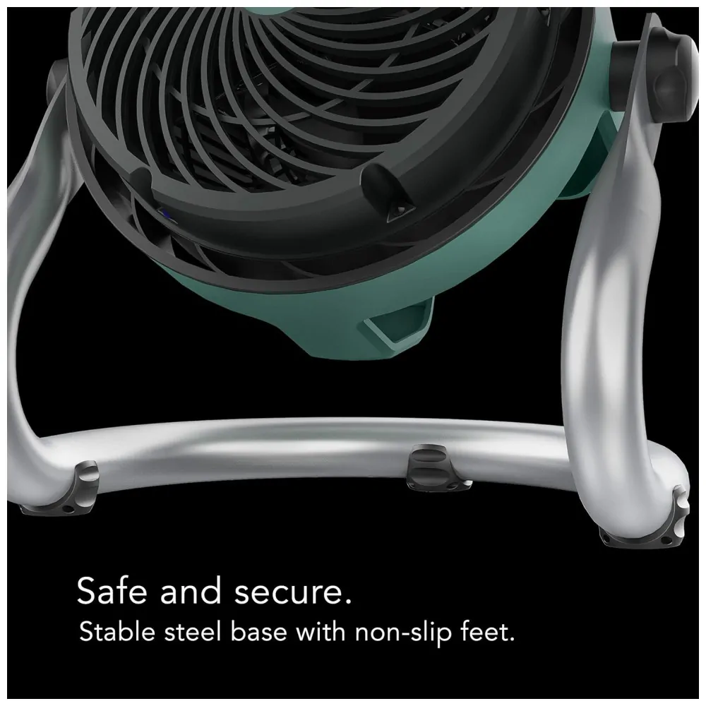 Ventilador de Piso com IP54 Avaliado À Prova de Poeira e Motor Resistente à Água, 110V 53W, Vornado EXO51, Verde