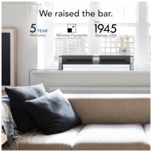 ectqvg6vn6xc0b_6.jpg - Ventilador de Torre e Circulador de Ar Horizontal, com Controlo Remoto, 3 Definições de Velocidade, 110V, Vornado Airbar 4, Preto