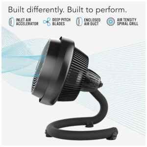 Ventilador de Mesa com 3 Velocidades, 110V 50W, Vornado 623, Preto