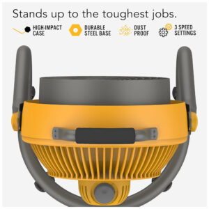 Ventilador de Piso com 3 Velocidades, 110V 85W, Vornado 293 CR1 0089 16, Amarelo