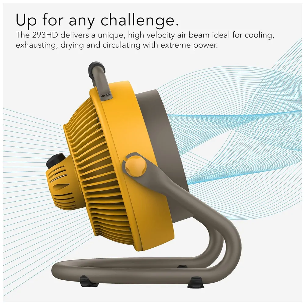 Ventilador de Piso com 3 Velocidades, 110V 85W, Vornado 293 CR1 0089 16, Amarelo