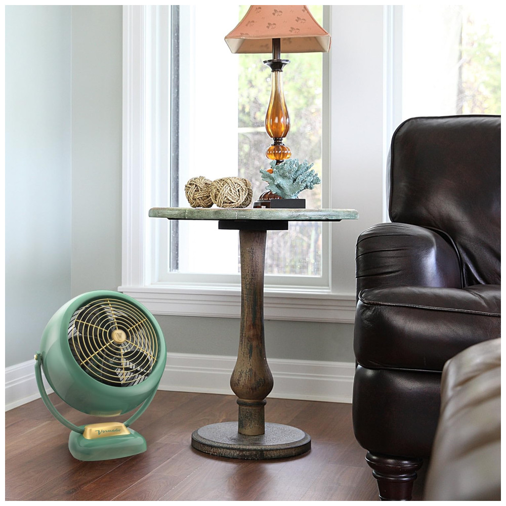 ectqo1c97xt00b_4.jpg - Ventilador Circulador de Ar Vintage com 3 Velocidades, Articulado e Silencioso, 110V 62W, Vornado VFAN Sr. CR1 0230 17, Verde