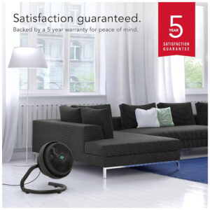 Ventilador Circulador de Ar com 3 Velocidades e Inclinação de 180 Graus, 110V 84W, Vornado 723 CR1 0075 06, Preto