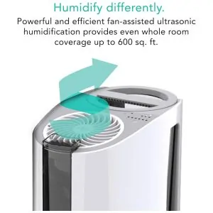 Umidificador de Ambiente Vornado UH100 Ultrassônico Névoa Fria Tanque 3,78 L Cobertura 56 m Uso Interno