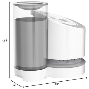 ectqoxar97j10b_4.jpg - EV100 Umidificador Ultrassônico Portátil 3.7L, com Desligamento Automático, Silencioso, 110v, VORNADO HU1 0048 43, Branco