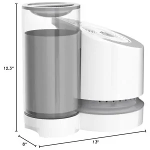 ectqoxar97j10b_4.jpg - EV100 Umidificador Ultrassônico Portátil 3.7L, com Desligamento Automático, Silencioso, 110v, VORNADO HU1 0048 43, Branco