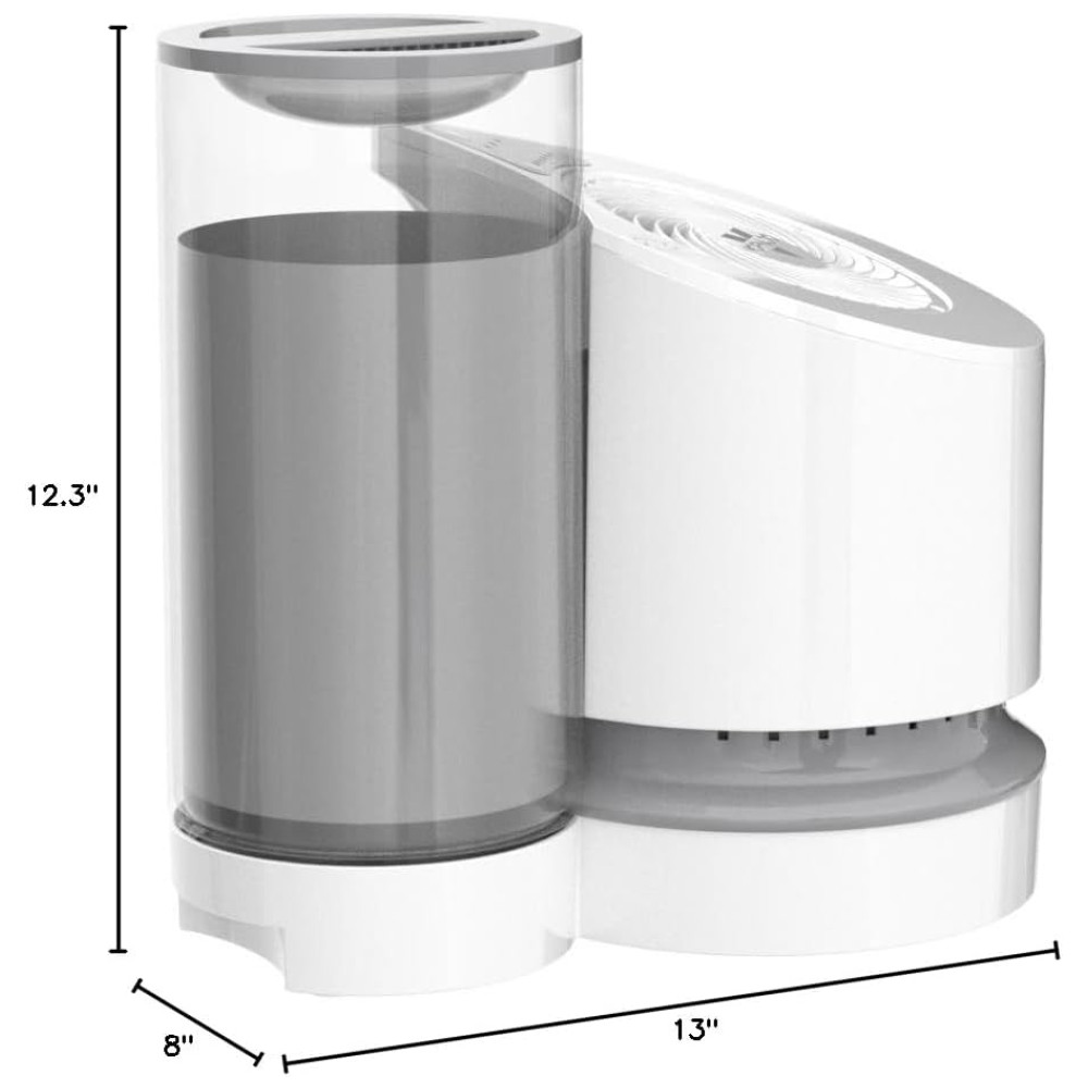 ectqoxar97j10b_4.jpg - EV100 Umidificador Ultrassônico Portátil 3.7L, com Desligamento Automático, Silencioso, 110v, VORNADO HU1 0048 43, Branco