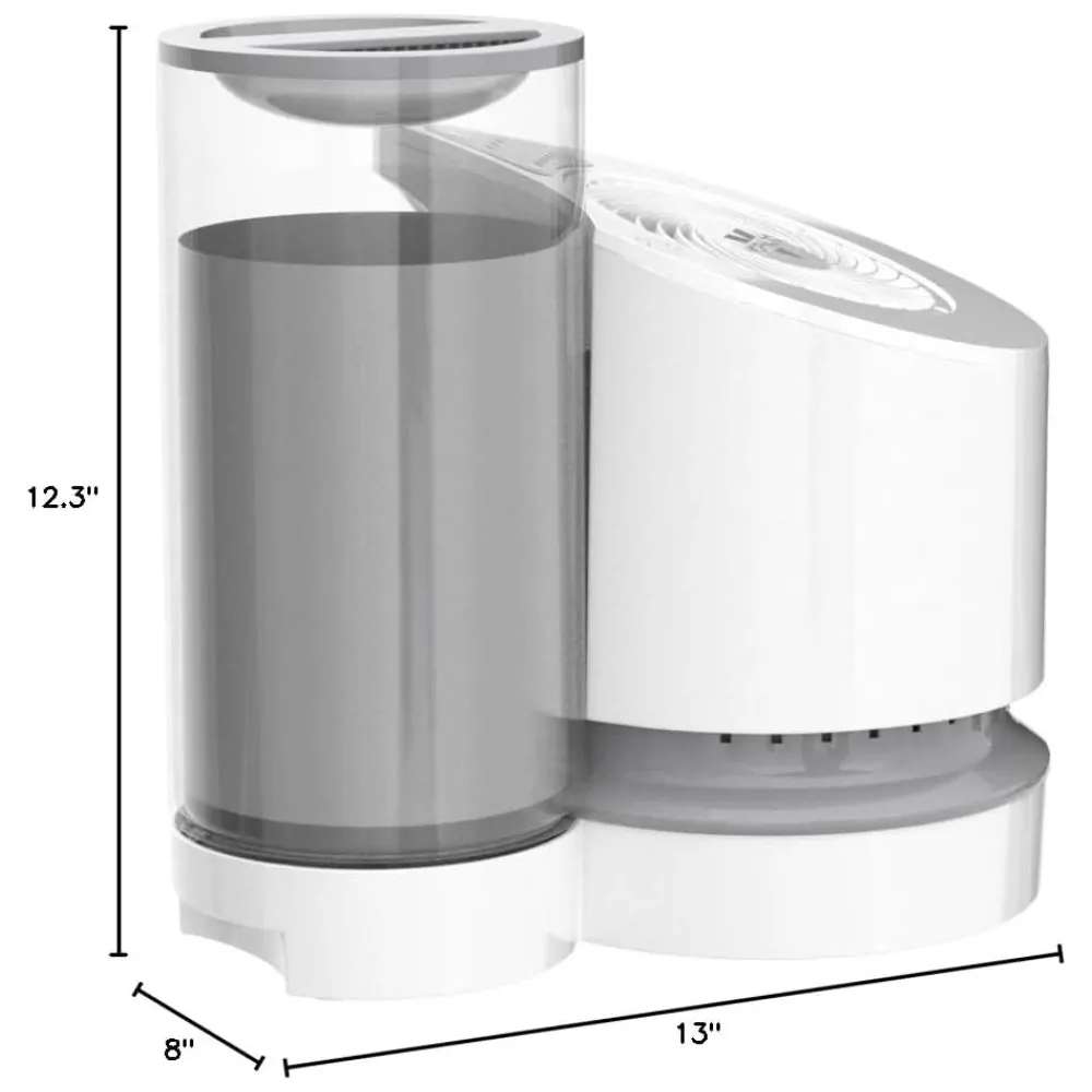 ectqoxar97j10b_4.jpg - EV100 Umidificador Ultrassônico Portátil 3.7L, com Desligamento Automático, Silencioso, 110v, VORNADO HU1 0048 43, Branco
