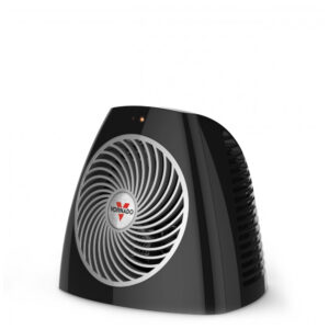 Aquecedor Pessoal Vornado VH202 Preto Vortex Heat Circulation 2 Níveis Modo Ventilador Carcaça Fria Mesa Desktop 120V