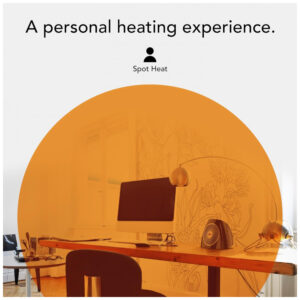Aquecedor Pessoal Vornado VH202 Preto Vortex Heat Circulation 2 Níveis Modo Ventilador Carcaça Fria Mesa Desktop 120V