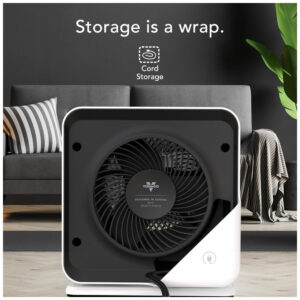 Aquecedor Vornado Velocity Cube 5S 2025 Branco Vortex Heat Circulation Auto Climate 3 Niveis Timer 12h Base Giratoria 120V
