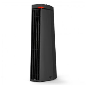 Aquecedor de Torre Vornado Rise 20H Preto 50,80 cm 3 Niveis Modo Ventilador Controle Manual Seguranca 2 Estagios 120V