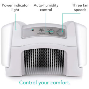 Umidificador Evap40 de 1,2 litros com 3 velocidades, VORNADO HU1 0045 65, Branco