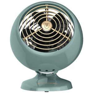 Ventilador Metálico VFAN Mini Clássico Circulador de Ar Vortex e 2 Velocidades, petróleo, VORNADO CR1 0282 17, Azul petróleo