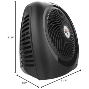 Aquecedor Elétrico de Ambiente com Controle Automático de Clima e Temporizador, 110V 1500W, Vornado AVH2, Preto