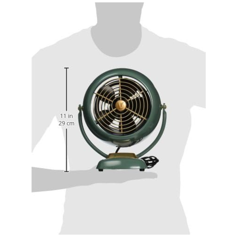 Ventilador Silencioso VFAN Jr. Cabeça Pivotante, turquesa, VORNADO CR1 0224 17, Azul turquesa
